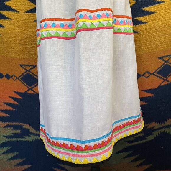 Y2K Handmade Spring Summer Boho Hippie Dress. Midi. OOAK. Excellent Shape. S/M - Picture 3 of 15